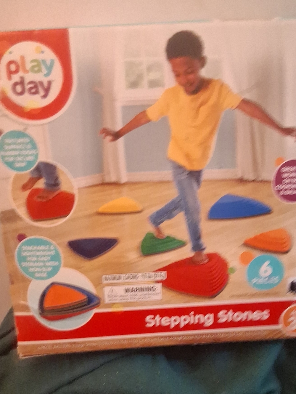 Kids Stepping Stones - Colorful Balance Play Set 6 piece set